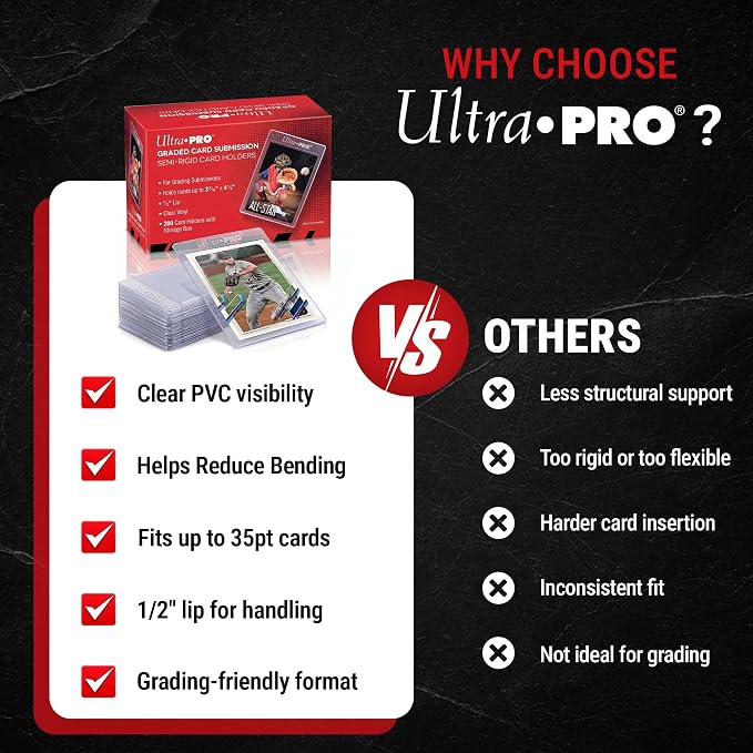 Ultra PRO Semi Rigid 1/2" Lip Tall Sleeves 200ct - Image 7