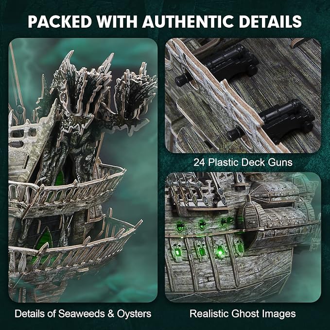 CubicFun Flying Dutchman 3D Pirate Ship Puzzle - Image 4