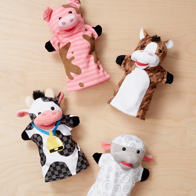 Melissa & Doug Farm Friends Hand Puppets - Image 9
