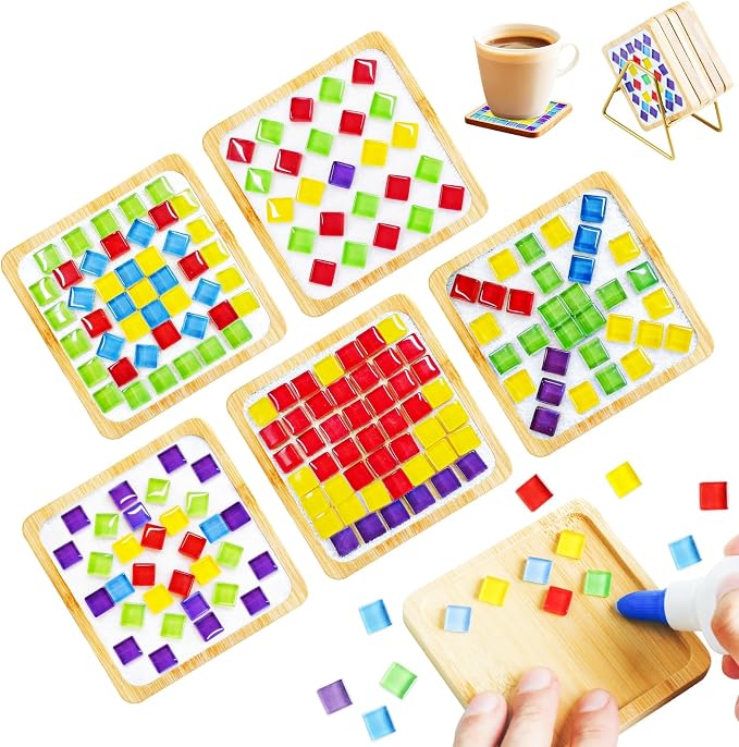 Karidge 5 Sets DIY Glass Mosaic Kit by Karidge