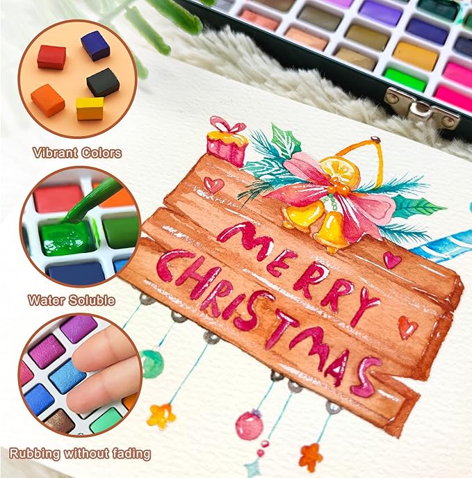 Artecho Watercolor Paint Set 168 Colors, Painting Kit - Image 5