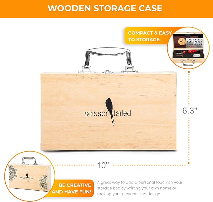 Premium Wood Burning Kit 43PCS, Dual Power Mode Wood Burner Pen Tool - Image 4