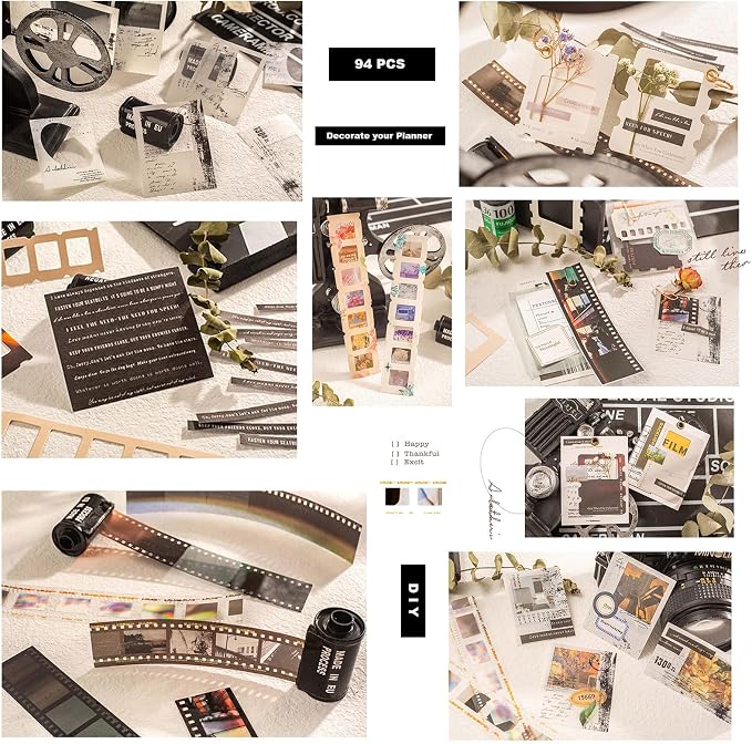 Doraking 94PCS Film Scrapbook Paper Packs - Image 8