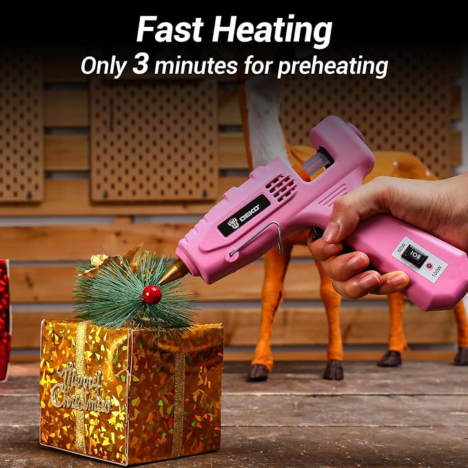Hot Glue Gun Full Size: DEKOPRO 60/100Watt Dual Temp Hot Glue Gun Kit - Image 8