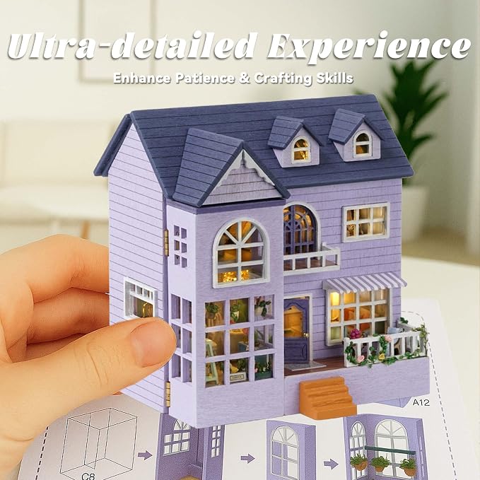 Flever Dollhouse Miniature DIY House Kit Creative Room - Image 7