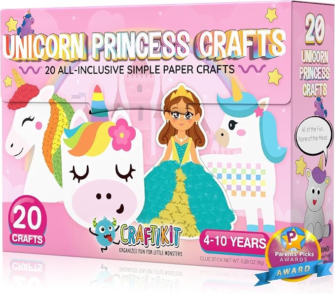 Craftikit® 20 Award-Winning Princess & Unicorn Crafts by CraftiKit