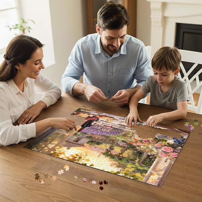 Cottage Garden Wine Puzzles for Adults 1000 Pieces, Challenging Jigsaw Puzzles - Image 6
