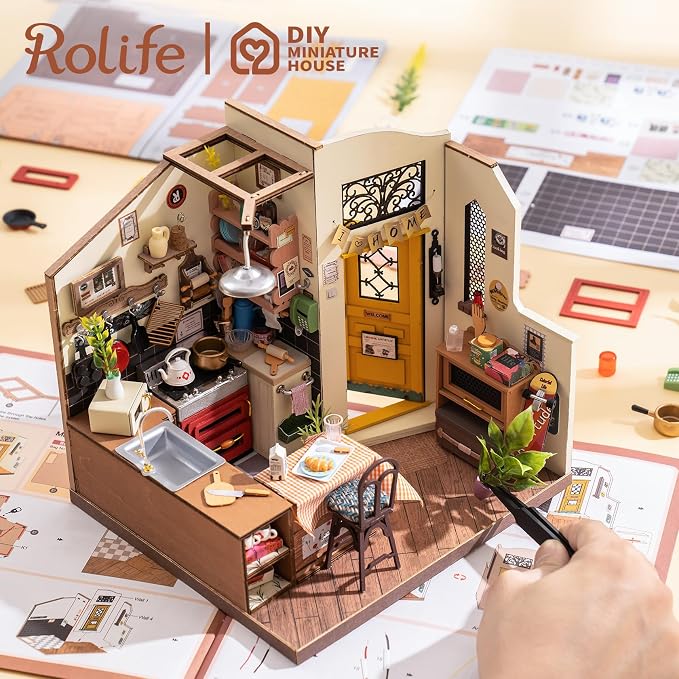 Rolife DIY Miniature Cozy Kitchen House Kit - Image 5