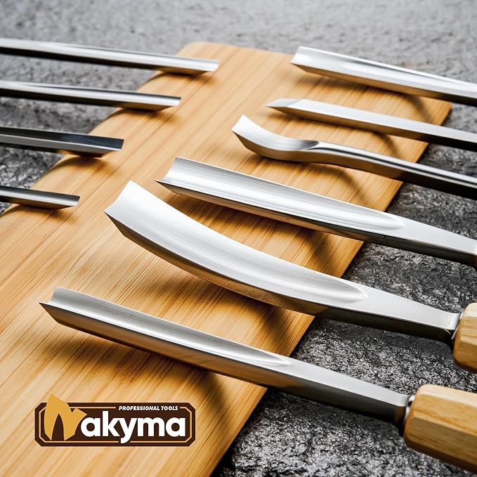 Wood Carving Kit, Sharp Cr-V 60 Steel Blades, Wood Chisel Sets - Image 3