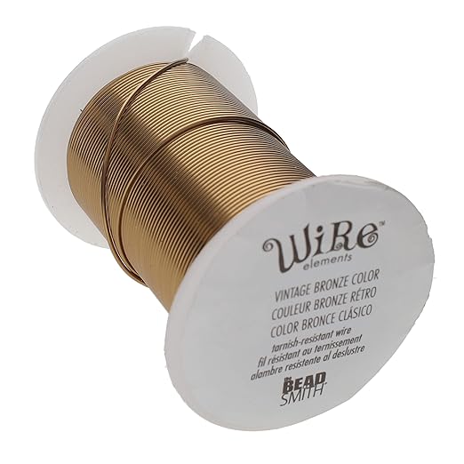 The Beadsmith Wire Elements 26-Gauge Lacquered Tarnish-Resistant Copper Wire by TheBeadsmith