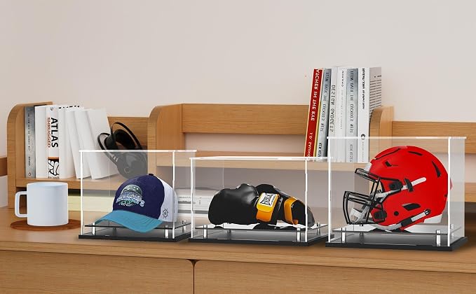 Football Helmet Display case Full Size, Self-Assembly Acrylic Helmet Display - Image 9