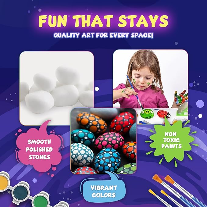 Rock Painting Kit for Kids 6-12 - Image 2