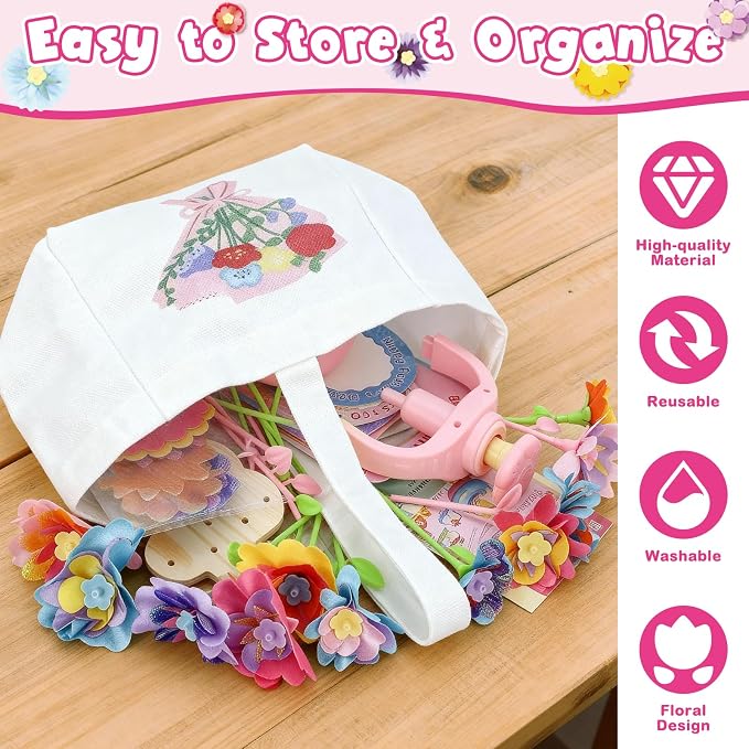 DIY Flowers Craft Kit for Girls, Flower Bouquet Maker Machine - Image 7