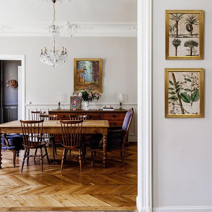 KTKDE 11x14 Picture Frame Set of 2, Ornate Vintage Gold Photo Frames 11 x 14 - Image 7