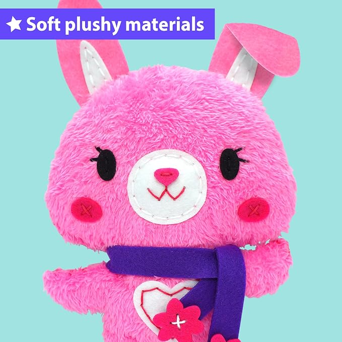 KRAFUN Bunny Sewing Kit for Kids Ages 8-12 - Image 6