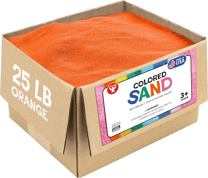 Hygloss Colored Sand for Crafts – 25 lb by HyglossProductsInc