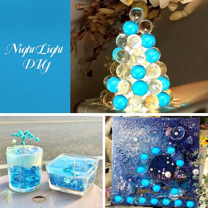 10LB Ocean Blue Flat Glass Marbles - Image 5