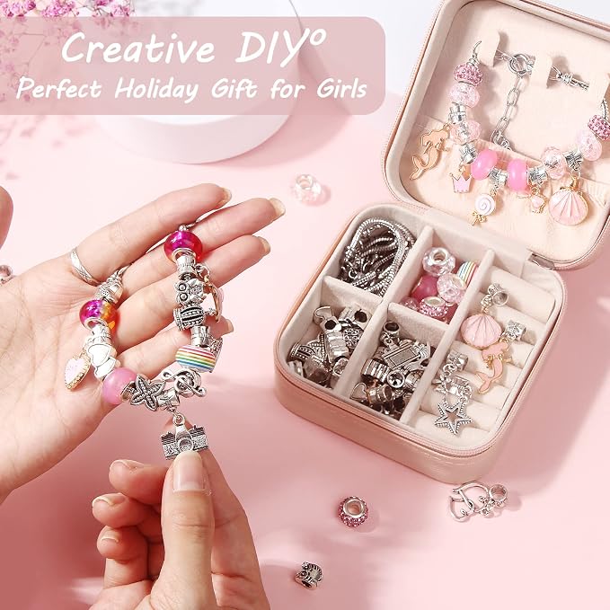 UFU Charm Bracelet Making Kit, Jewelry Making Kit Craft Gift - Image 2