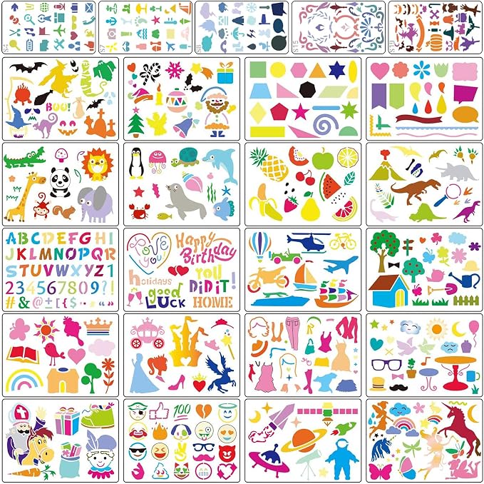 Stencil Drawing Kit for Kids, Great Birthday Gift for Boy Girl - Image 3