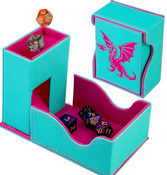 Dice Tower and Tray, Foldable Portable Dice Rolling Tower, Dice Roller Accessory by Stepane
