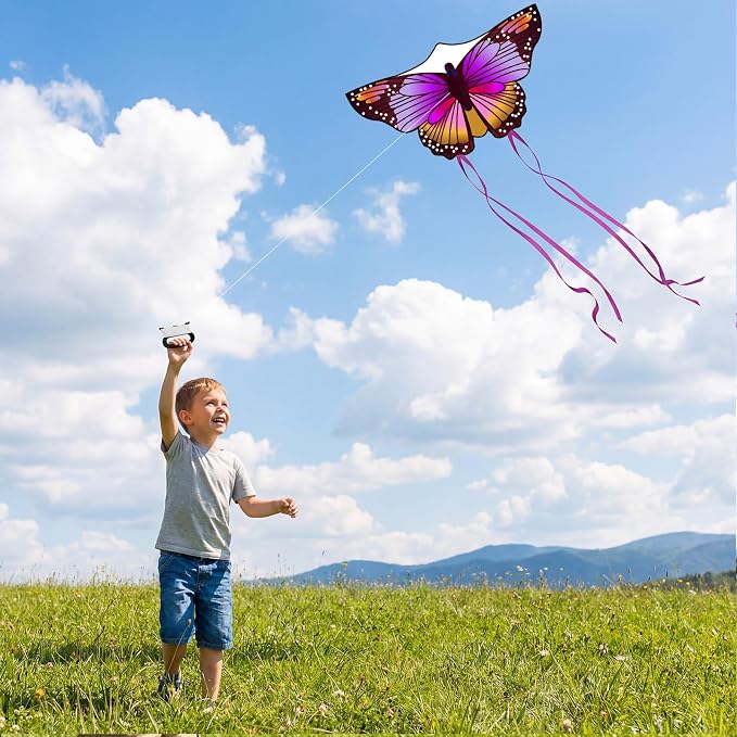 3 Pack Large Kites, Butterfly Delta Dragonfly Kites Easy to Fly | - Image 8