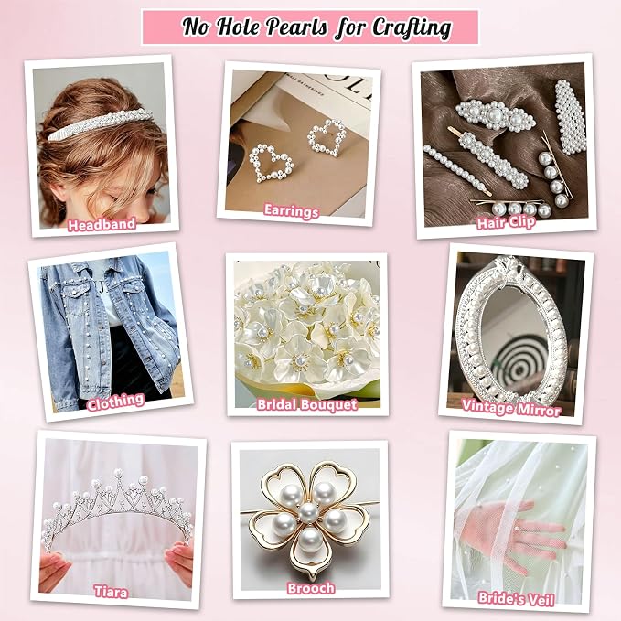 2800PCS 6mm Pearls for Crafting, Artificial Pearl Beads for Vase Filler - Image 6