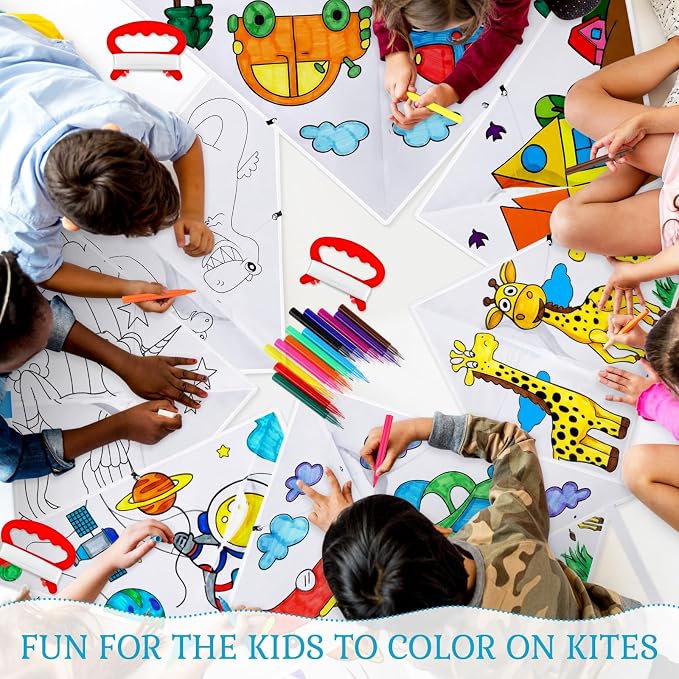 Libima 30 Pack Large Kites for Kids and Adults Bulk 39.4 Inch DIY Making Kit - Image 4