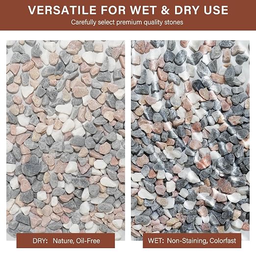 NUPICK 6 lbs Pebbles for Indoor Plants, 3/8 Inch Pea Gravel for Fish Tank - Image 7
