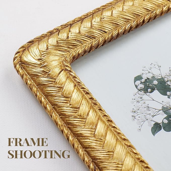 8x10 Gold Picture Frame, Ornate Resin Photo Frame - Image 4