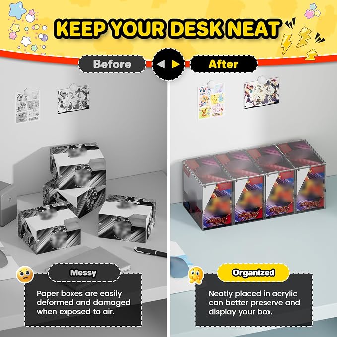 PKMN Booster Box Acrylic Case, 5MM Acrylic Display Case, Dustproof and - Image 6