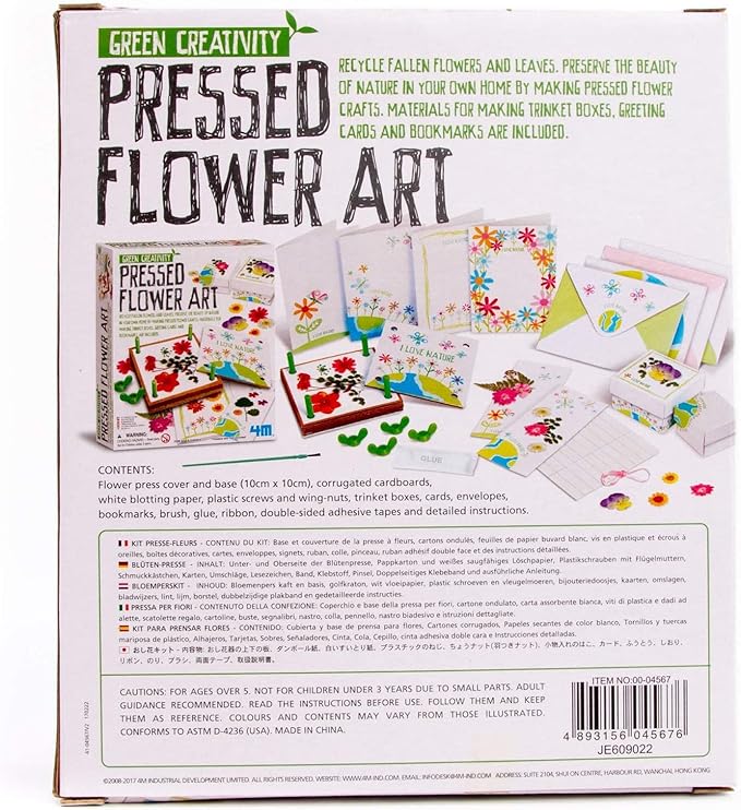4M Green Creativity Pressed Flower Art Kit, Recycle Flowers Art & Crafts DIY Kit - Image 6