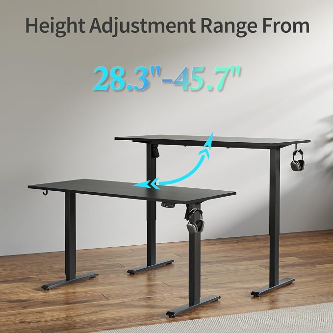 Agilestic Electric Standing Desk, 55 x 24 Inches Height Adjustable Desk - Image 7