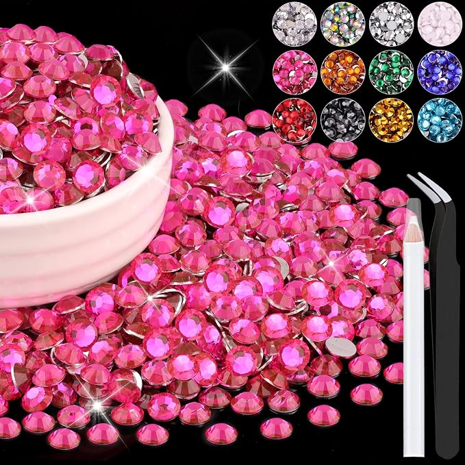 4000PCS 5mm Resin Rhinestones Bulk by BELLEBOOST