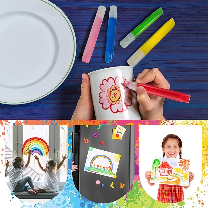 Motipuns 24 Pcs 96 Pcs Suncatcher Paint Pens - Image 6