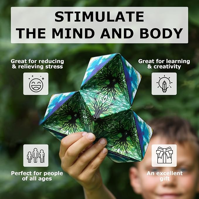 Shashibo DODECA Magnetic Puzzle Cube, Sensory Fidget Toy - Image 4