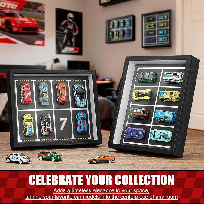 JupDec Magnetic 1:64 Diecast Display Frame, Dustproof Wall Mount or Tabletop - Image 6