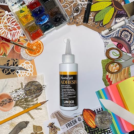 Lineco Neutral pH Adhesive, Acid Free All-Purpose Glue, 8 OZ, 2 Pack | Dries - Image 5