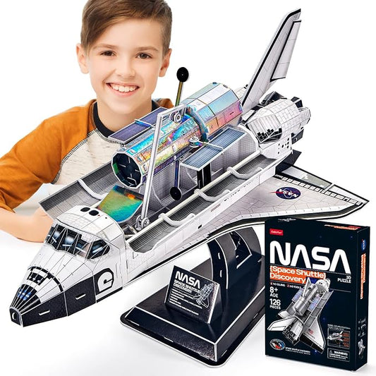 CubicFun NASA Space Shuttle Discovery 3D Puzzle Kit, 126 Pieces by CubicFun