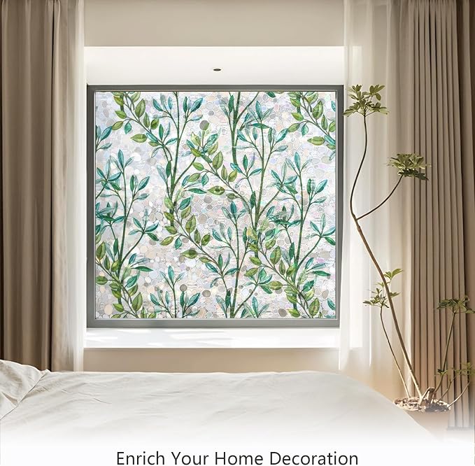 LEMON CLOUD Window Privacy Film, Stained Glass Window Film, Decorative Rainbow - Image 3