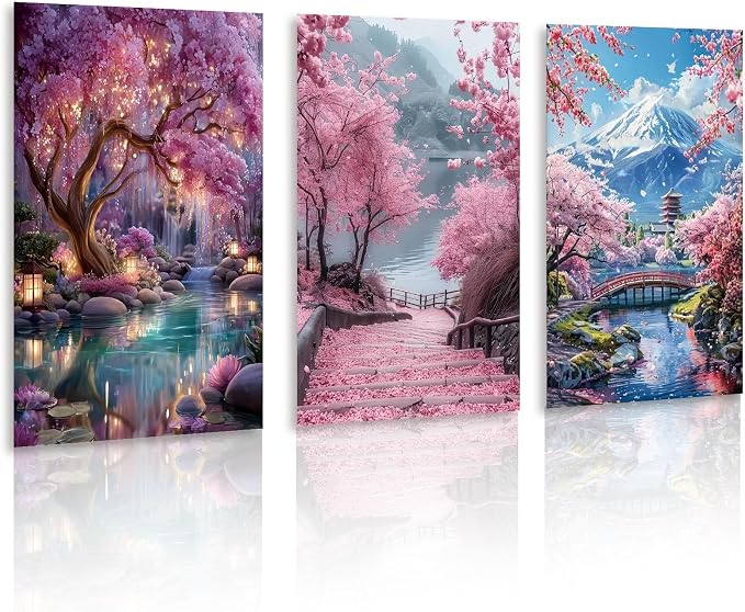 Gemozaic 3 Pack Fantasy Tree Diamond Painting Kits by Gemozaic