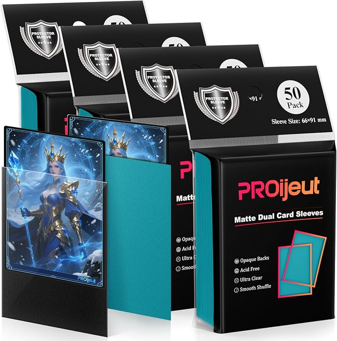 200 Pack Card Sleeves, Matte Dual Trading Card Sleeves - Image 8
