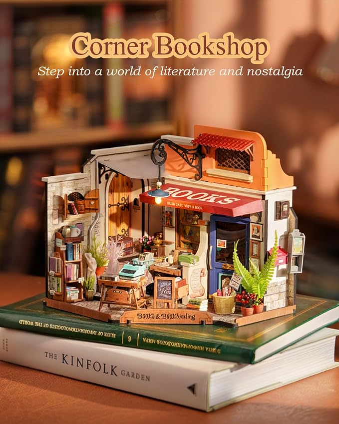 Rolife Bookstore DIY Miniature Dollhouse Kit Creative Gift - Image 2