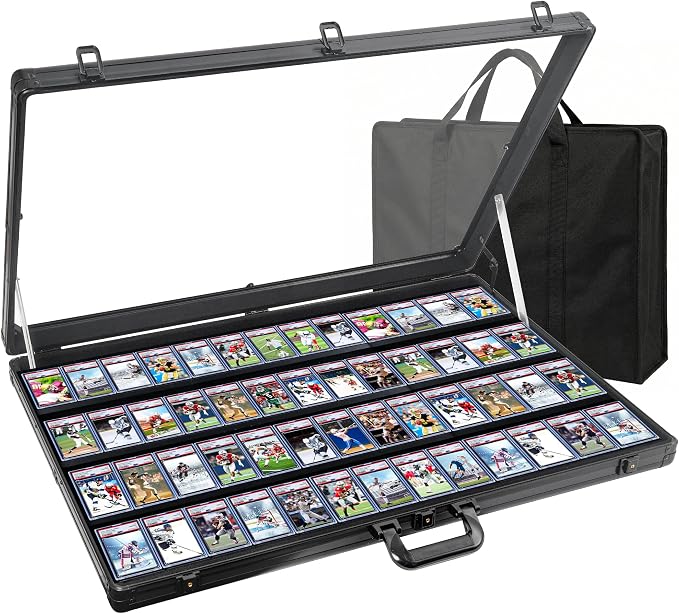 Card Display Case Aluminum Trade Show Display Case Large Portable Trading by Unknown