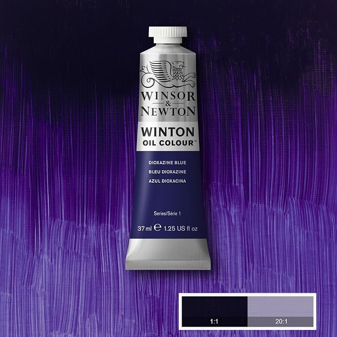 Winsor & Newton Winton Oil Color, 37ml Tube, Dioxazine Blue - Image 3