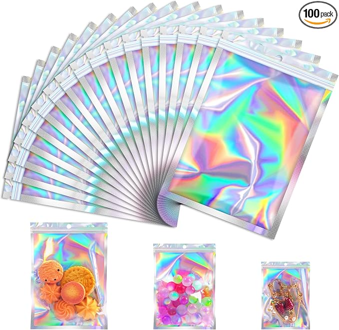 Jetmore 100 Pcs Smell Proof Bag, Mylar Bags by Jetmore