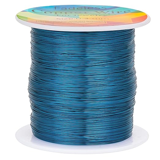 328 Feet Tarnish Resistant Copper Wires 28 Gauge/0.3mm Jewelry Craft Wires by CREATZONE