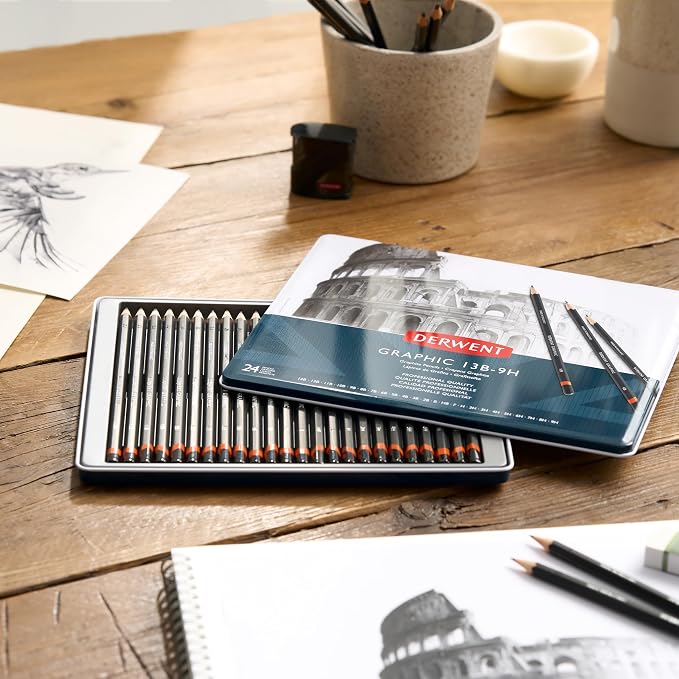 Derwent 34202 Graphic Full Set Graphite Drawing Pencils, Professional Quality - Image 8
