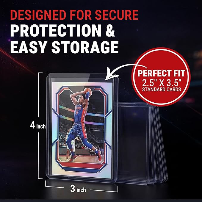 Ultra Pro Toploaders and Card Sleeves Bundle – 3" x 4" Clear Regular Toploaders - Image 5