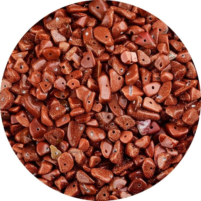 Natural Chip Stone Beads Gold Sandstone 5-8mm About 400 Pieces Irregular by Cmidy