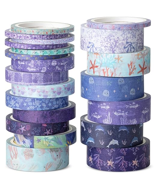 Mr. Pen- Washi Tape Set, 21 Rolls, 5 Yards/Roll | Washi Tape by MrPen